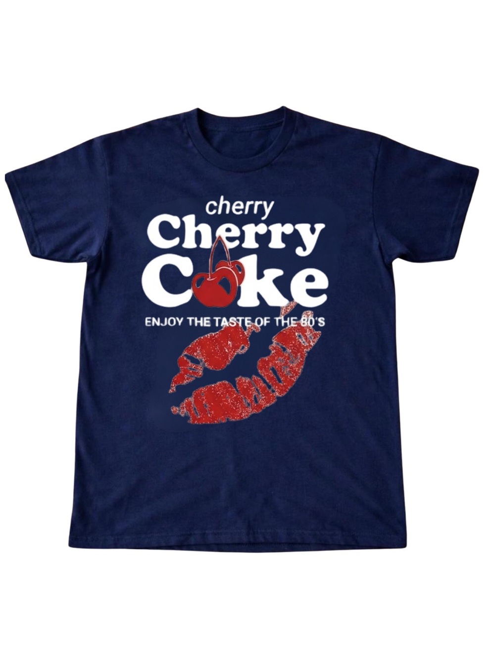 Gildan Cherry Coke Graphic T‑Shirt - Navy Blue